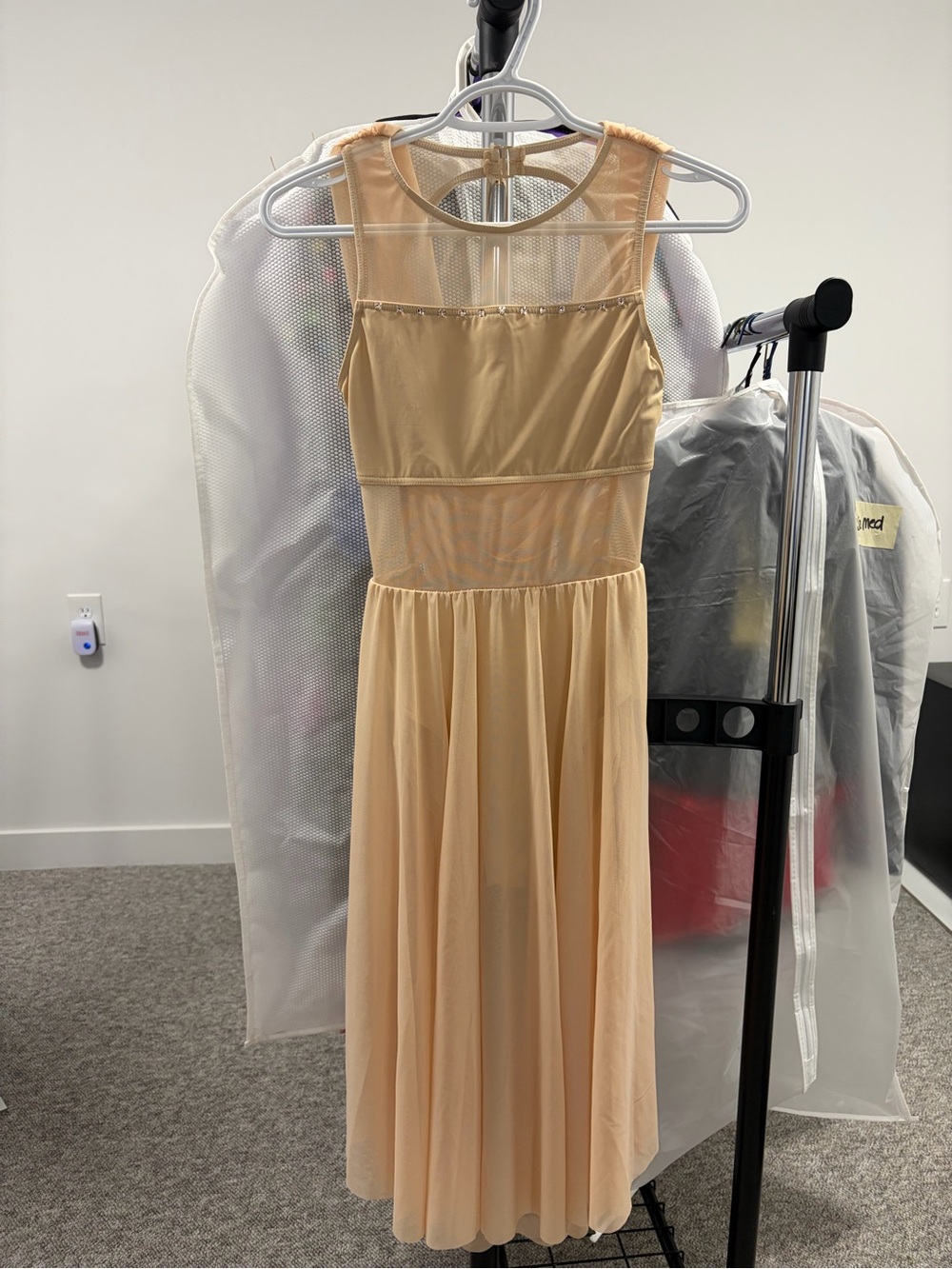 Balera Nude Mesh Bodice Dress